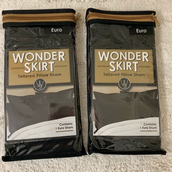 Wonder Skirt tailored Euro pillow shams - Picture 1 of 3